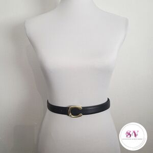Black Belt With Gold Buckle